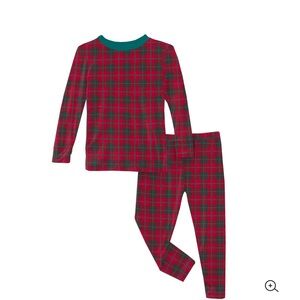 Kickee pants plaid pajamas